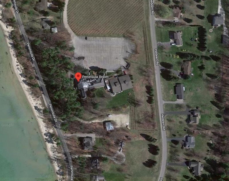 Peninsula Room (Bowers Harbor Inn) - Aerial Map